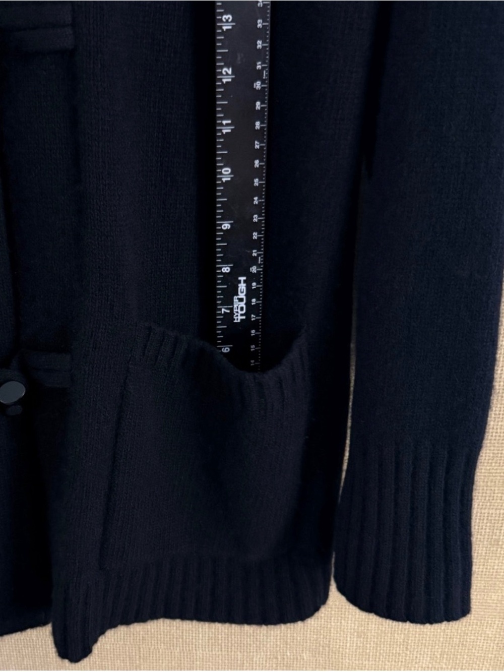Ralph Lauren Wool Cashmere Long Cardigan Toggle Button Quiet Luxury Preppy Polo - Picture 11 of 14